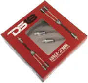 DS18 HQRCA-2F1M RCA Car Home Audio Y Adapter 2 Female 1 Male Jack Splitter Black