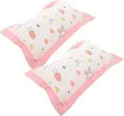 GARVALON Pillowcase for Boy/Girl Toddler Pillowcases Muslin Material for Bed Travel Use