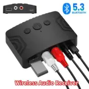 Bluetooth 5.3 Audio Receiver AUX RCA USB U-Disk Adapter for PC TV Car Speaker Am