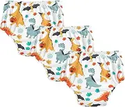 Baby Girls Potty Training Pants Leakproof Overnight Training Pants Sleep Underwear for 2T Cute Dinosaurs Cartoon Style Halloween Witch
