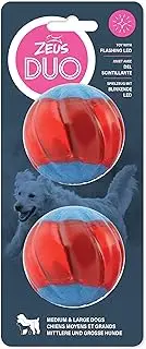 ZEUS Duo Balls with LED, Interactive Dog Toys, Large,96288