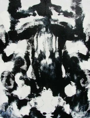 Modernist ABSTRACT PAINTING Expressionist MODERN ART Rorschach WILD WEST FOLTZ
