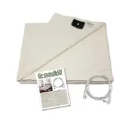 Earthing Double Bed Grounding Sheet Shield Emf Anti Radiation Conductive Fabric Bed Mat 153*203cm 68X132cm
