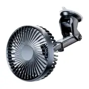 Car Suction Cup Fan Dashboard Windscreen Mount Cooling Fan Air Circulator Fan