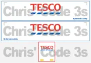 Code 3 Adhesive Vinyl Trailer Decal - Tesco Trolley - 1/50 1/76 1/148 1/87 1/64