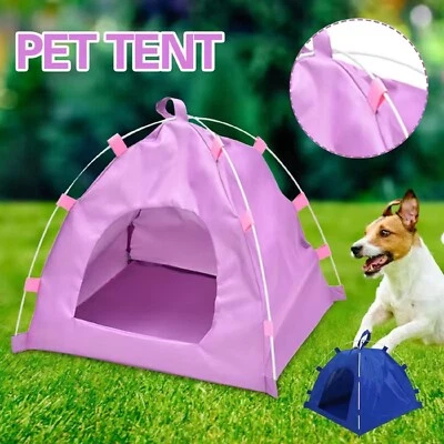 Folding Camping Pet Tent Dog Cats Puppy Bed Indoor Cat Nest Dog Cave Pet House