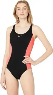 Nike Standard Color Surge Powerback One Piece, Magic Ember, Women Size XL, NWT