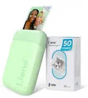 Liene Photo Printer, 2x3” Mini Portable Instant Photo Printer Bundle