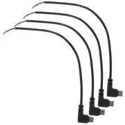 4 Pcs USB Type Cable Right Angle Data Extender Right-angle Extension