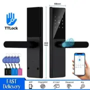 Fingerprint Door Lock App Code Card Key Touch Screen Security Electronic Home