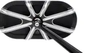 Arlen Ness Caged Series 10-Gauge Mirror Right Black Harley Davidson