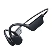 OZNALA Wireless Bone Conduction Earphones Swimming IPX68 Waterproof 32G MP3 Headphones-Black