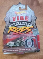 Hot Wheels Fire Department Rods Scorchin Scooter Daytona Beach, FL Fire Dept