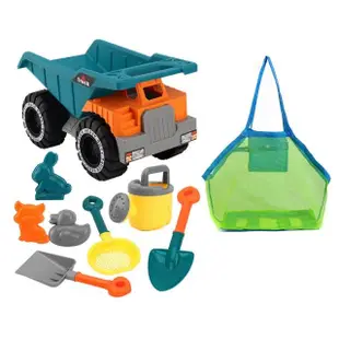 【Vanibaby】玩沙玩具 沙灘卡車8件組(加送大沙灘玩具收納袋)