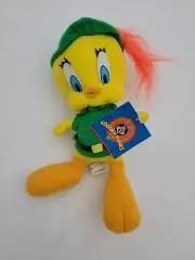 Vintage Tweety 9" Plush Bird Robin Hood 1997 Looney Tunes Warner Bros NWT
