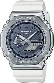 [Casio] G-Shock GM2100WS-7A Analog Digital White Strap Men's Watch, Blue Dial, 49.3 × 44.4 × 11.8 mm