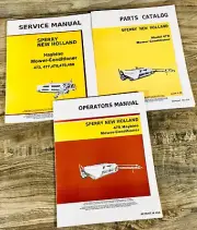 New Holland 478 Mower Conditioner Service Manual Parts Catalog Operators Repair