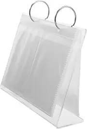 TOGEVAL 1Set Transparent Jewelry Storage Bags of Jewelry Holders with Display Stand for Necklaces Earrings Rings and More Durable Organizer for Travel and Craft