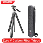 Coman Zero V Carbon Fiber Travel Camera Tripod Arca-Swiss Quick Release System