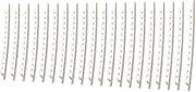 GOOHOCHY 20pcs Nickel Alloy Electric Bass Guitar Fret Wire 2.0mm Wide Cupronickel Gg04