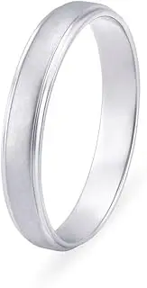 [Satfale Jewellers] Solid 22K/18K Fine White Gold Certified Mens And Boys Band Ring
