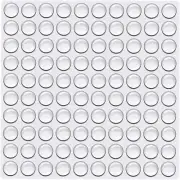 Clear Rubber Feet, Small Self Adhesive Pads, Sticky Rubber Dots, 100PCS