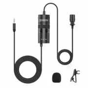 BOYA BY-M1 PRO Lavalier Microphone Clip-on Condenser Mic Wired 3.5mm jack