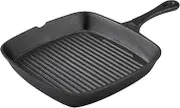 Pyrolux 11863 PyroCast Square Grill Pan, 25 x 24 cm, Black