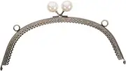Didiseaon Lock Frame Purse Closure Locks Scalloped Retro Purse Half Round Clasp Purse Clasp Hardware for Bag Making Handbag Hardware Buckle Kiss Lock Purse Beaded Clutch