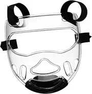 ibasenice Boxing Transparent Detachable Protector for Kickboxing Karate Taekwondo Training Open Design for Maximum Visibility Toughened Comfortable Breathable Fit