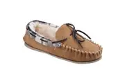 Cotswold Womens/Ladies Kilkenny Classic Fur Lined Moccasin Slippers (Tan) - UTFS3811