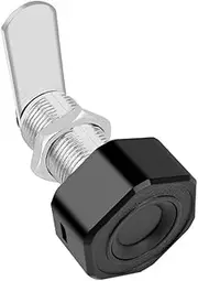 Fingerprint Cabinet Cam Lock, 3-3.5 Cm Diameter Cabinet Cam Lock With Fingerprint, Smart Fingerprint Drawer Lock Digital Keyless Biometric Cabinet Drawer Lock Set For Furniture Storage Tool Box(Black)