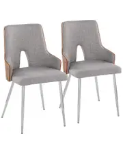 LumiSource Set of 2 Stella Chairs
