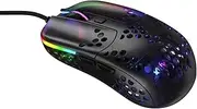 Xtrfy MZ1-RGB-BLACK-TP ZY’S Rail Ultra Light Gaming Mouse, Black