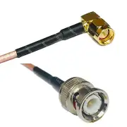 RG316 SMA MALE ANGLE to BNC MALE Coax RF Cable USA-Ship