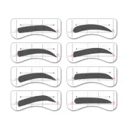32 Pairs Eyebrow Stickers Eyebrow Pattern Perfect Eyebrow Stencil Eyebrow Stamp