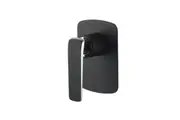 Norico Esperia Matte Black & Chrome Wall Mixer