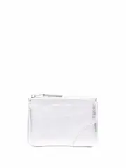 [COMME des GARCONS WALLET] Gold And Silver Top Zip Pouch