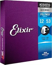 Elixir 11050 Elixir 11050 Polyweb Coating 80/20 Bronze Acoustic Guitar 6-Strings, Light .012 - .053 Gauges