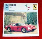 1962-64 Ferrari 250GTO - Edito-Service, SA collector card