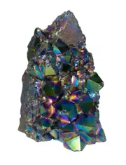 Titanium Aura Quartz Cluster