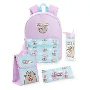 Pusheen Backpack Set Purple/Blue One Size