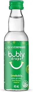 SodaStream - lime bubly drops Soda Drink Mix | no calories. no sweeteners. all smiles. | For Soda Makers | Turns 12L of Fizzy Water into lime bubly, 40ml, Pack of 1