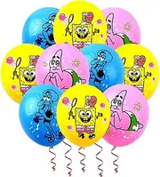 SpongeBob Latex Balloons, SpongeBob Birthday Party Supplies, SpongeBob Theme Birthday Decoration Balloons, SpongeBob Party Birthday Balloons, SpongeBob Birthday Decoration, Pack of 30