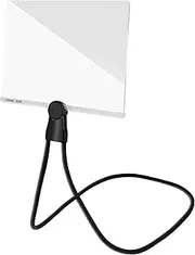 Fxvhojq Hands Free Magnifying Glass Adjustable Neck Wear Magnifier Large Square 9.44x6.7inch Book Page Reading Magnifier for Seniors