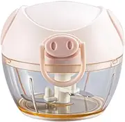 Manual Garlic Chopper, Manual Food Chopper Hand Pull String Vegetable Cutter Hand String Mini Ga Pull Garlic Onions Chopper,