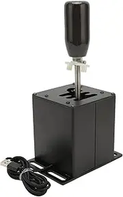 USB Simulator Shifter for ATS ETS Dust WRC Sim EST LFS Racing Games, H Gear Shifter for Logitech G29 G27 G25 G920 T300RS GT Steering Wheel PC Wins 6+R