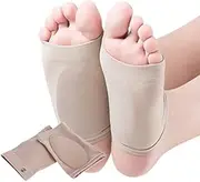 Foot Arch Support for Plantar Fasciitis - Flat Feet Cushion Pain Relief Brace - Shoe Insoles Inserts Sleeves for Men and Women (1 PAIR)