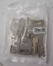 Lot of 10 Hillman Universal Key Blanks For Single Sided Silver Automotives