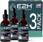 E2H Breastfeeding Supplement and Lactation Support - Liquid Lactation Supplement - Contains Fenugreek, Milk Thistle, Fennel and More - No Alcohol - Vegan - (3 Bottles)